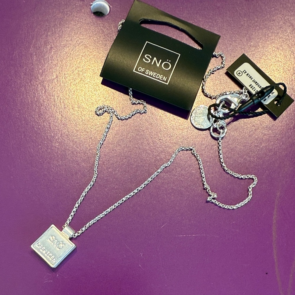 Silver Necklace by Snö of Sweden.